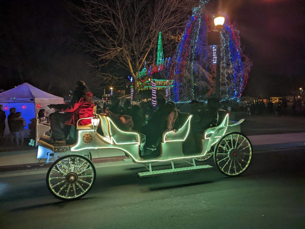 winter holiday sleigh ride