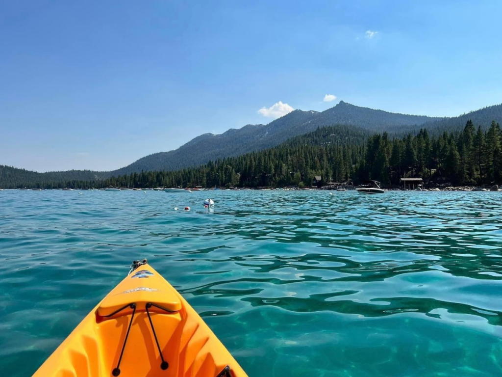 Kayaking West Shore Tahoe